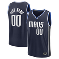 tuec Custom D.Mavericks Navy Fast Break Jerseys - Statement Edition