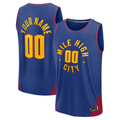 tuec Custom D.Nuggets  Blue Fast Break Jerseys - Statement Edition