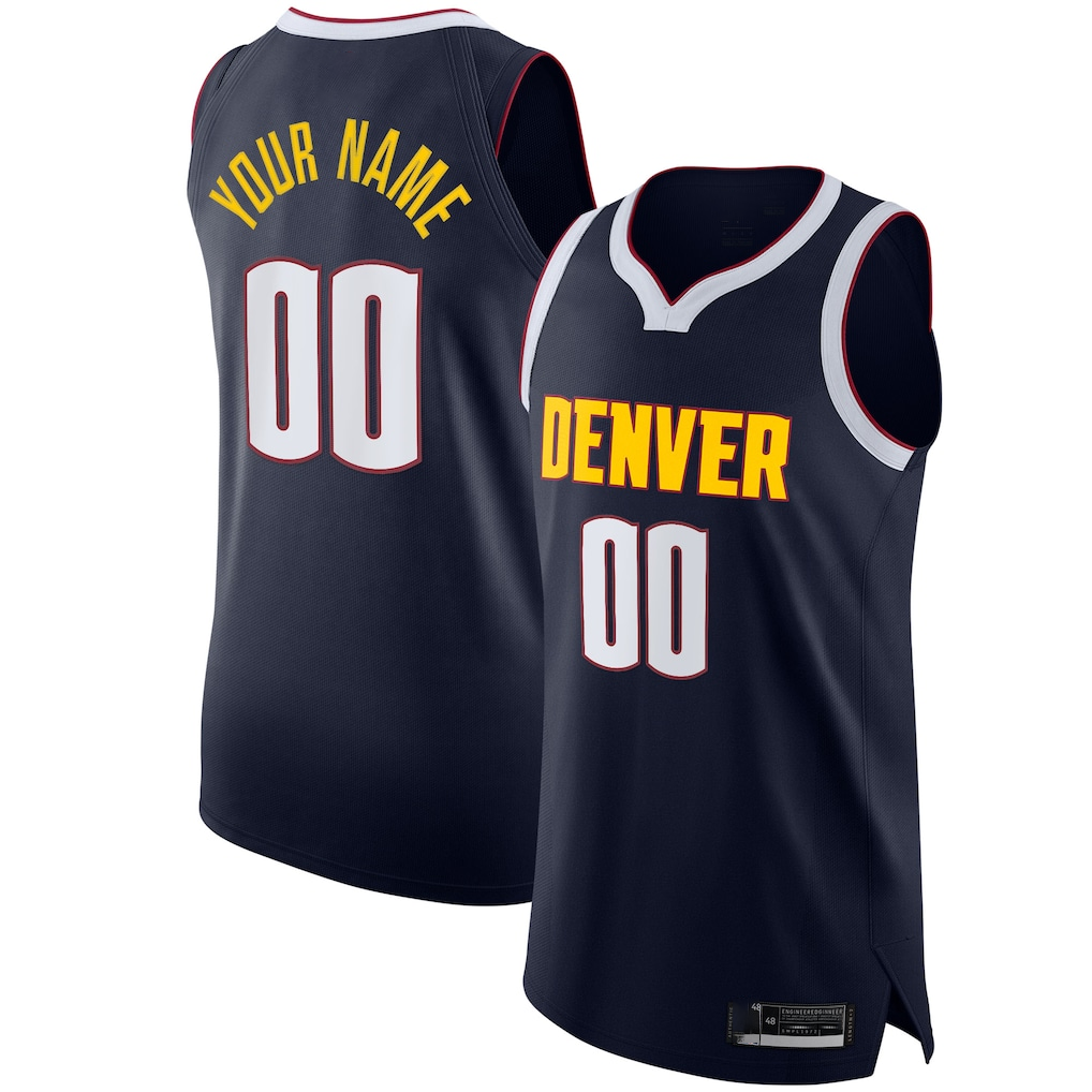 tuec Custom D.Nuggets Navy 2020-21 Authentic Jerseys - Icon Edition
