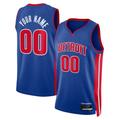 tuec Custom D.Pistons Blue Swingman Jerseys - Icon Edition