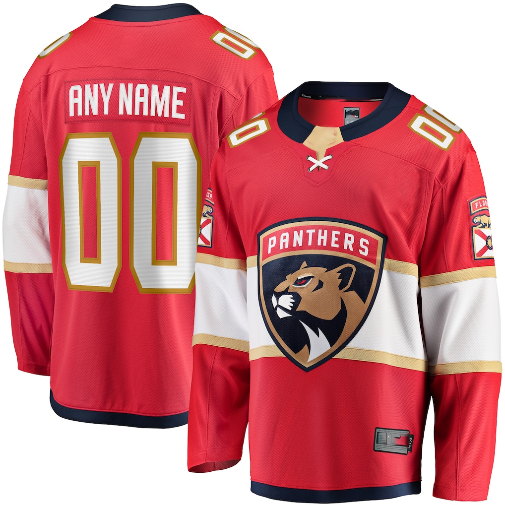 Tuec Custom F.Panthers Red Home Breakaway Jerseys
