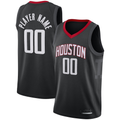 tuec Custom H.Rockets Black Swingman Stitched Jerseys - Statement Edition