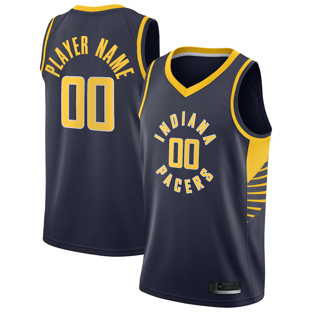 tuec Custom I.Pacers Navy Swingman Jerseys - Icon Edition