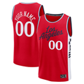 tuec Custom L.Clippers Red Fast Break Stitched Jerseys- Statement Edition