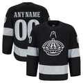 Tuec Custom LA.Kings Black Alternate Authentic Pro Jerseys