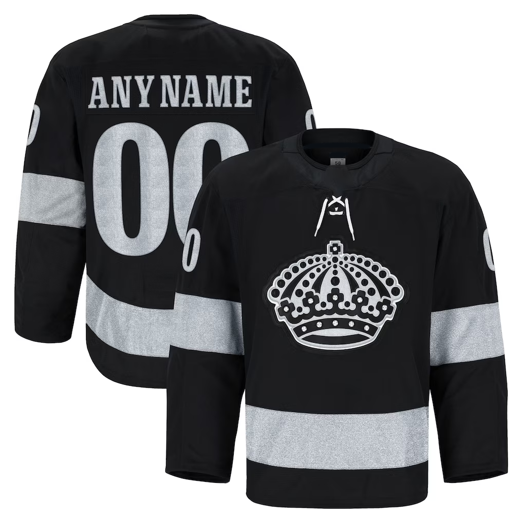 Tuec Custom LA.Kings Black Alternate Authentic Pro Jerseys