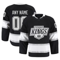 Tuec Custom LA.Kings Black Home Authentic Pro Jerseys