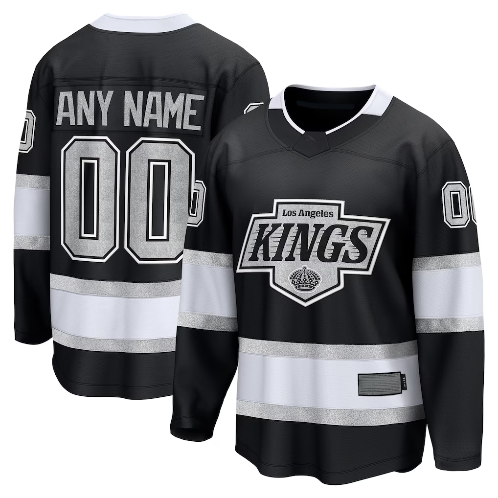 Tuec Custom LA.Kings Black Home Breakaway Jerseys