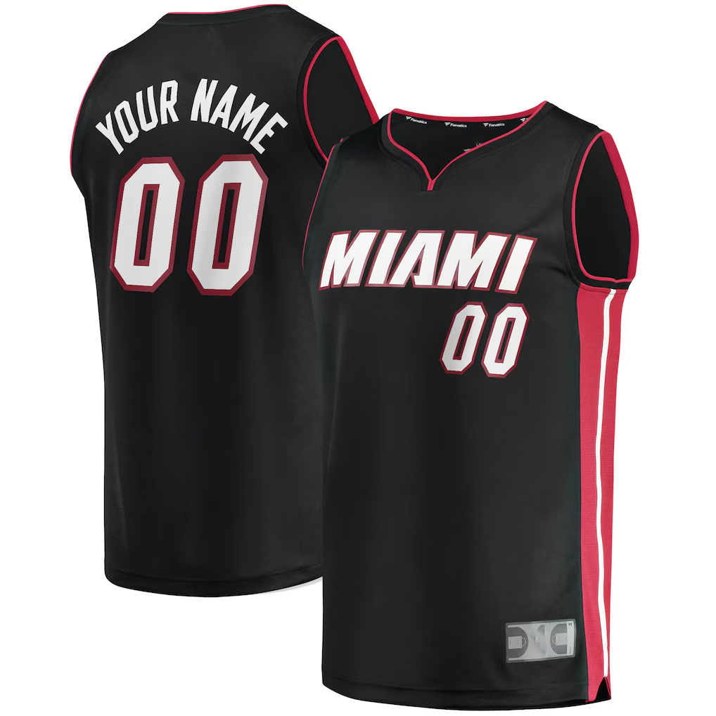 tuec Custom M.Heat Black Fast Break Replica Jerseys - Icon Edition