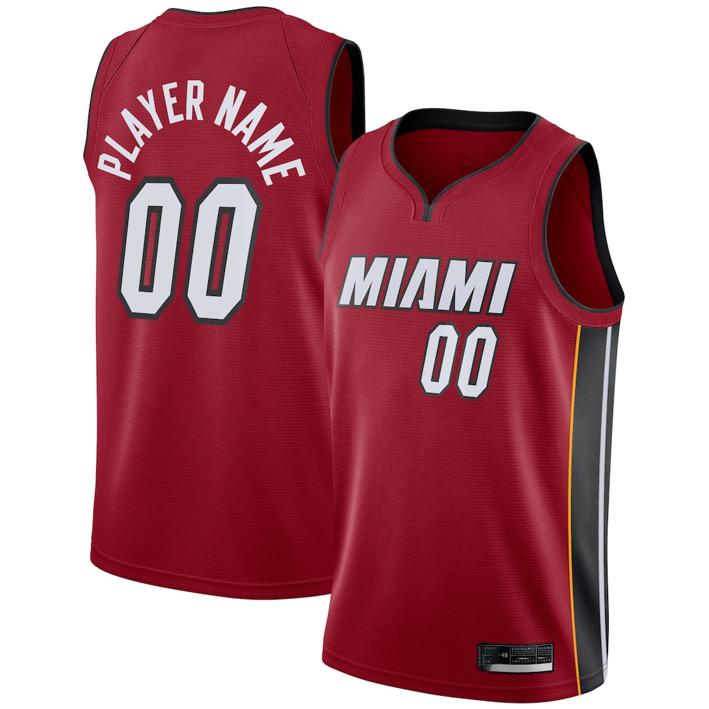 tuec Custom M.Heat Jordan Brand Red Swingman Jerseys - Statement Edition