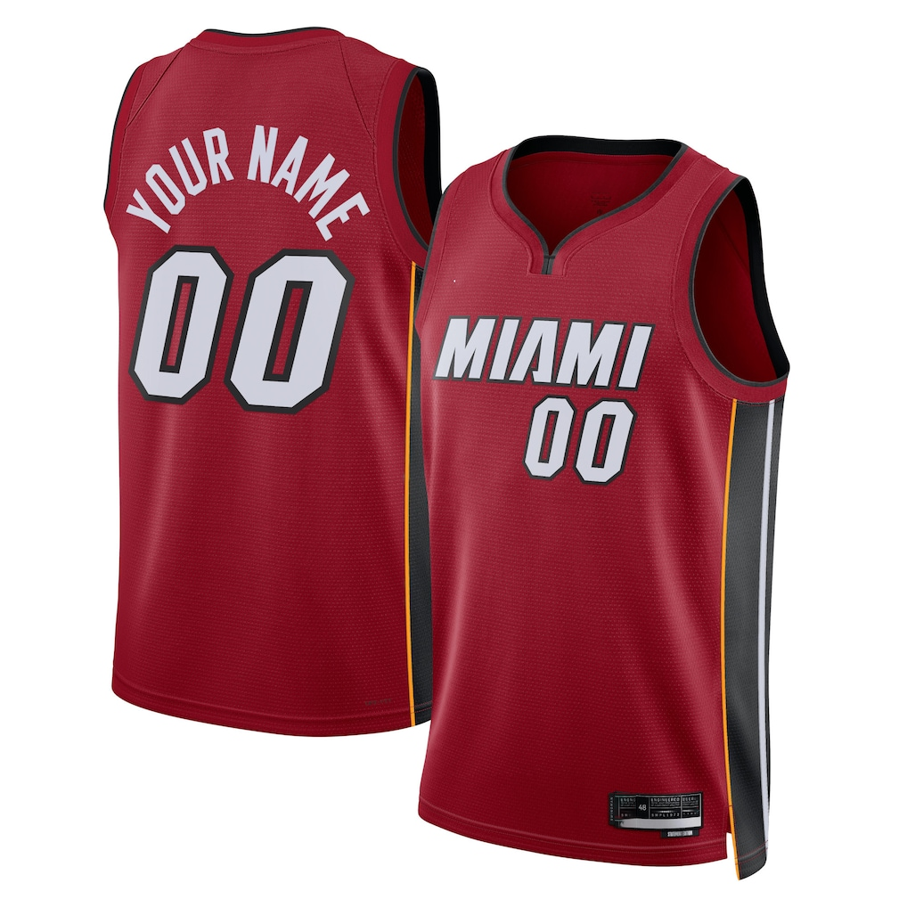 tuec Custom M.Heat Red 202223 Swingman Jerseys - Statement Edition