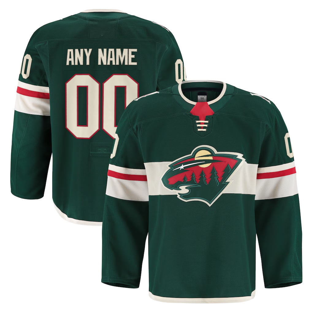 Tuec Custom M.Wild Green Home Authentic Pro Jerseys