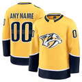 Tuec Custom N.Predators Gold Home Premium Jerseys