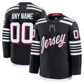 Tuec Custom N.Jersey Devils Black Alternate Premium Jerseys