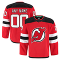 Tuec Custom N.Jersey Devils Red Home Authentic Pro Jerseys