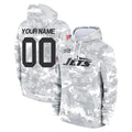 Tuec Custom NY.Jets Arctic Camo Salute to Service Pullover Hoodies Limited Game Any Name & Numbers Stitched Jerseys