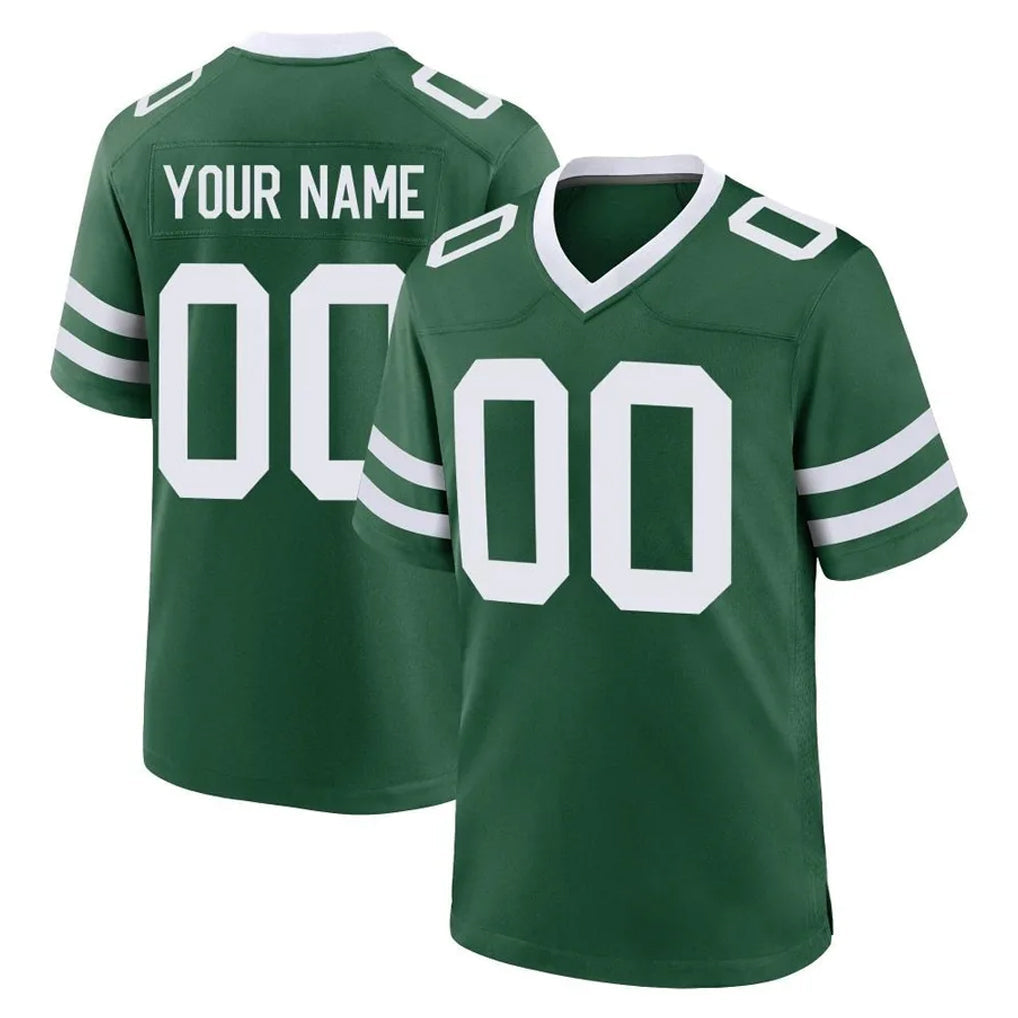 Tuec Custom NY.Jets Green Legacy Home Game Any Name & Numbers Stitched Jerseys