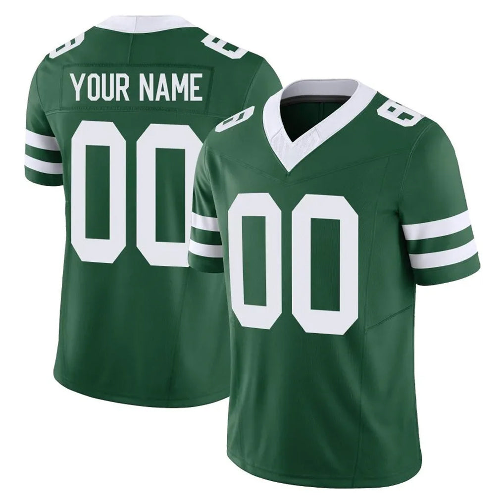 Tuec Custom NY.Jets Green Legacy Limited Vapor F.U.S.E. Home Game Any Name & Numbers Stitched Jerseys