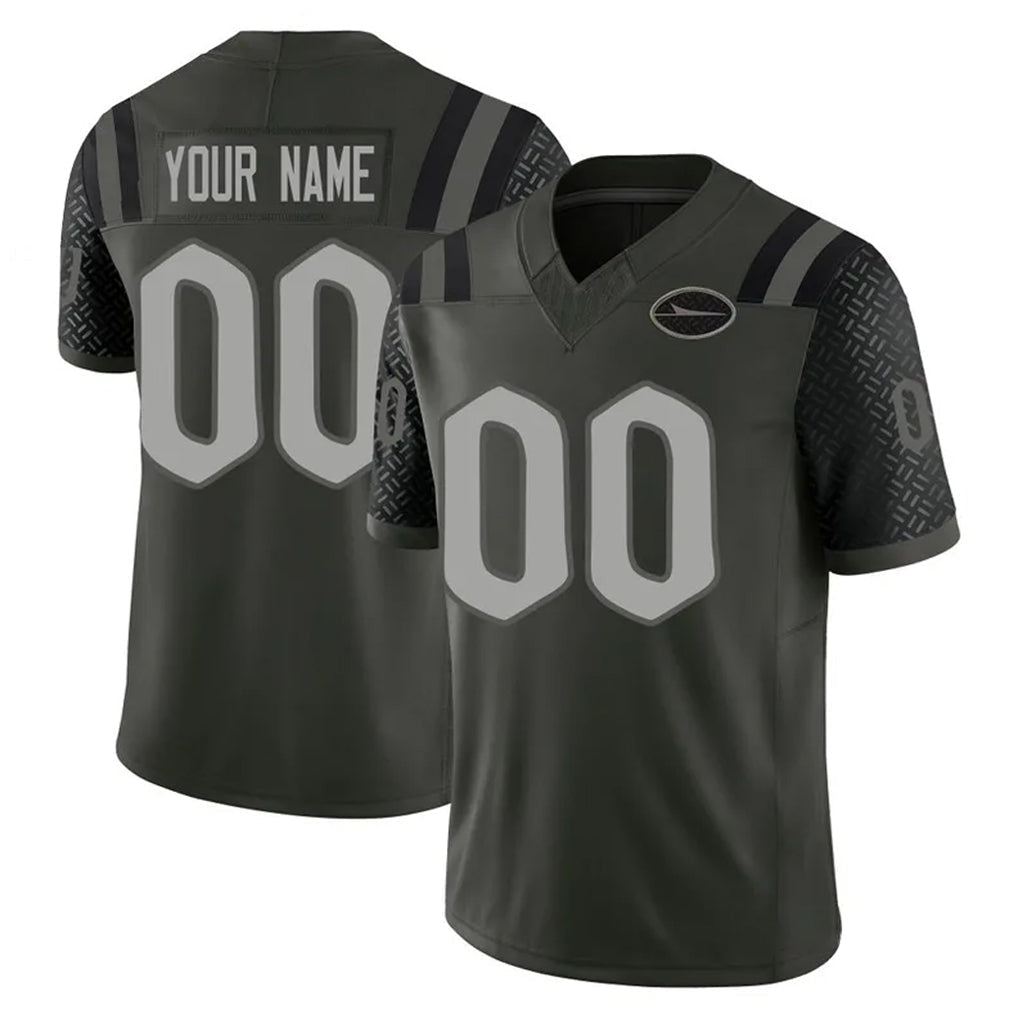 Tuec Custom NY.Jets Green Limited 2025 Rivalries Collection Home Game Any Name & Numbers Stitched Jerseys