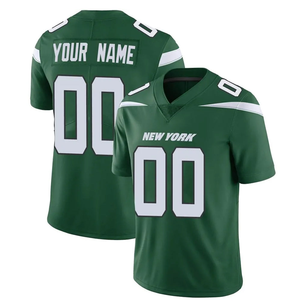 Tuec Custom NY.Jets Green Limited Vapor Home Game Any Name & Numbers Stitched Jerseys