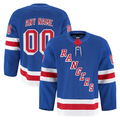 Tuec Custom NY.Rangers Royal Home Authentic Pro Jerseys