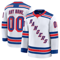 Tuec Custom NY.Rangers White Away Premium Jerseys