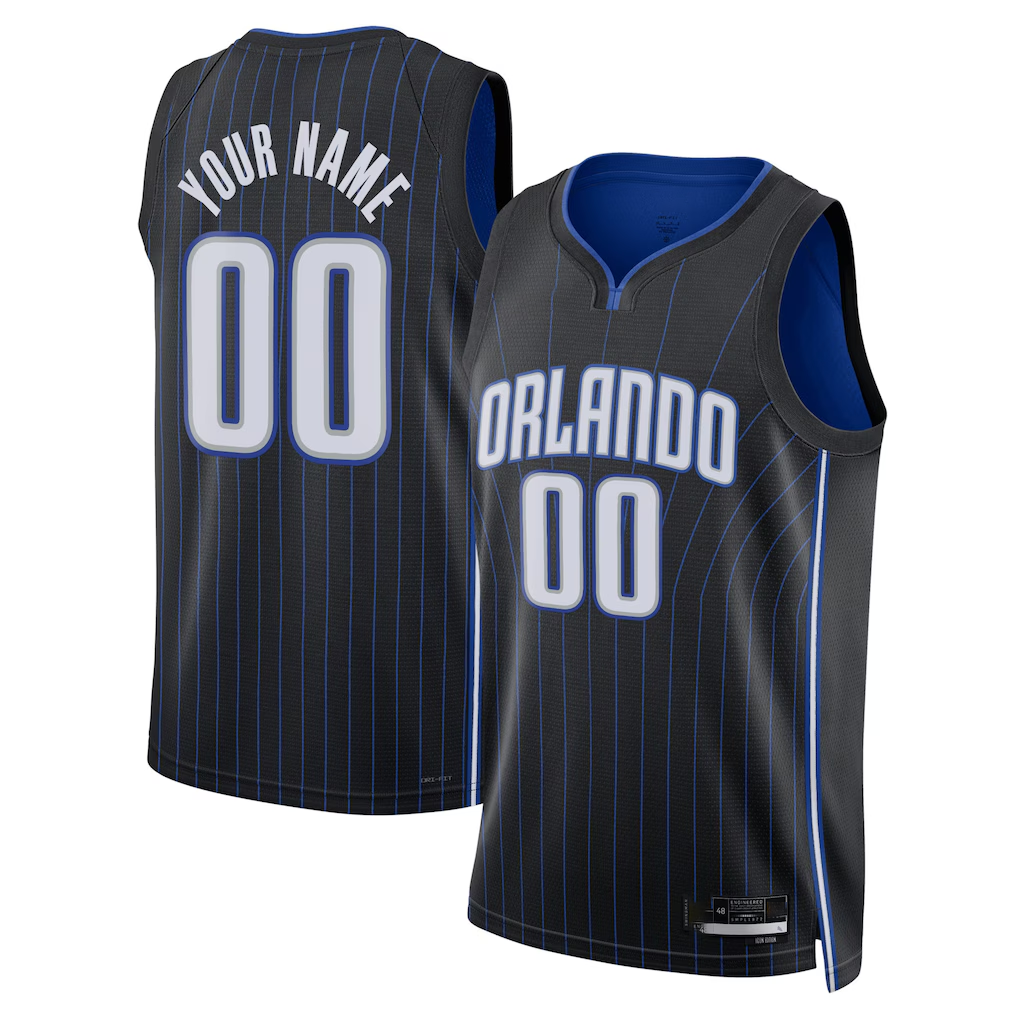 tuec Custom O.Magic Black Swingman Jerseys - Icon Edition