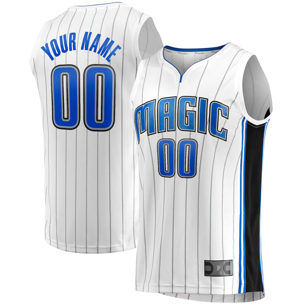 tuec Custom O.Magic White Fast Break Replica Jerseys - Association Edition