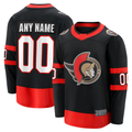 Tuec Custom O.Senators Black Home Breakaway Jerseys