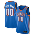 tuec Custom OC.Thunder Blue  Fast Break Stitched Jerseys- Statement Edition
