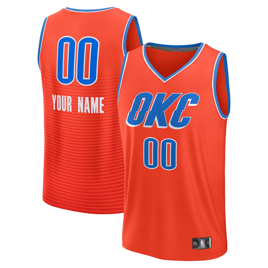 tuec Custom OC.Thunder Orange Swingman Stitched Jerseys - Icon Edition
