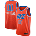 tuec Custom OC.Thunder Orange Swingman Stitched Jerseys- Statement Edition