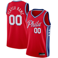 tuec Custom P.76ers Red Swingman Jerseys - Statement Edition