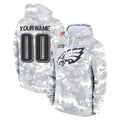 Tuec Custom P.Eagles Arctic Camo Salute to Service Pullover Hoodies Limited Game Any Name & Numbers Stitched Jerseys