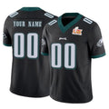Tuec Custom P.Eagles Black Limited Vapor F.U.S.E. Super Bowl LIX Home Game Any Name & Numbers Stitched Jerseys