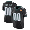 Tuec Custom P.Eagles Black Limited Vapor Untouchable Super Bowl LIX Home Game Any Name & Numbers Stitched Jerseys