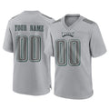 Tuec Custom P.Eagles Gray Atmosphere Fashion Home Game Any Name & Numbers Stitched Jerseys