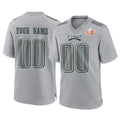 Tuec Custom P.Eagles Gray Atmosphere Fashion Super Bowl LIX Home Game Any Name & Numbers Stitched Jerseys