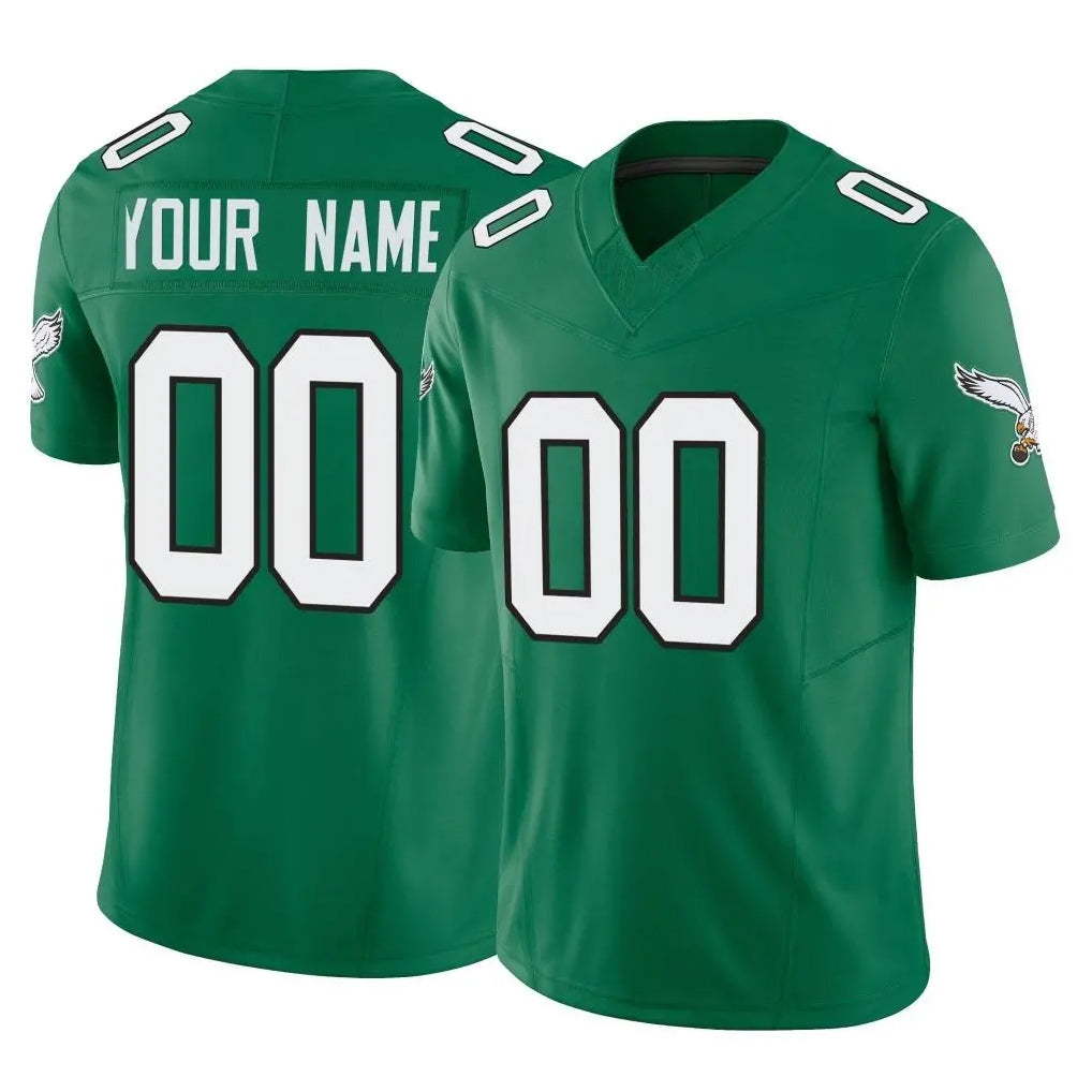 Tuec Custom P.Eagles Green Kelly Alternate Vapor F.U.S.E. Home Game Any Name & Numbers Stitched Jerseys