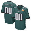 Tuec Custom P.Eagles Team Color Green Super Bowl LIX Home Game Any Name & Numbers Stitched Jerseys