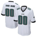 Tuec Custom P.Eagles White Home Game Any Name & Numbers Stitched Jerseys