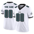 Tuec Custom P.Eagles White Limited Vapor F.U.S.E. Home Game Any Name & Numbers Stitched Jerseys