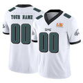 Tuec Custom P.Eagles White Limited Vapor F.U.S.E. Super Bowl LIX Home Game Any Name & Numbers Stitched Jerseys
