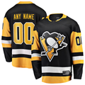 Tuec Custom P.Penguins Black Home Breakaway Jerseys
