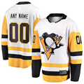 Tuec Custom P.Penguins White Away Breakaway Jerseys