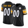 Tuec Custom P.Steelers Black Limited Vapor F.U.S.E. Home Game Any Name & Numbers Stitched Jerseys