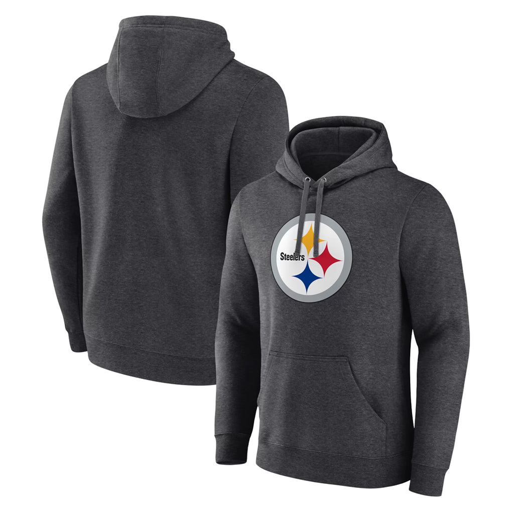 Tuec Custom P.Steelers Gray Pullover Hoodies Limited Any Name & Numbers  Stitched Jerseys