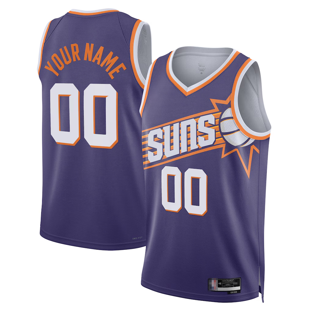 tuec Custom P.Suns Purple Swingman Jerseys - Icon Edition