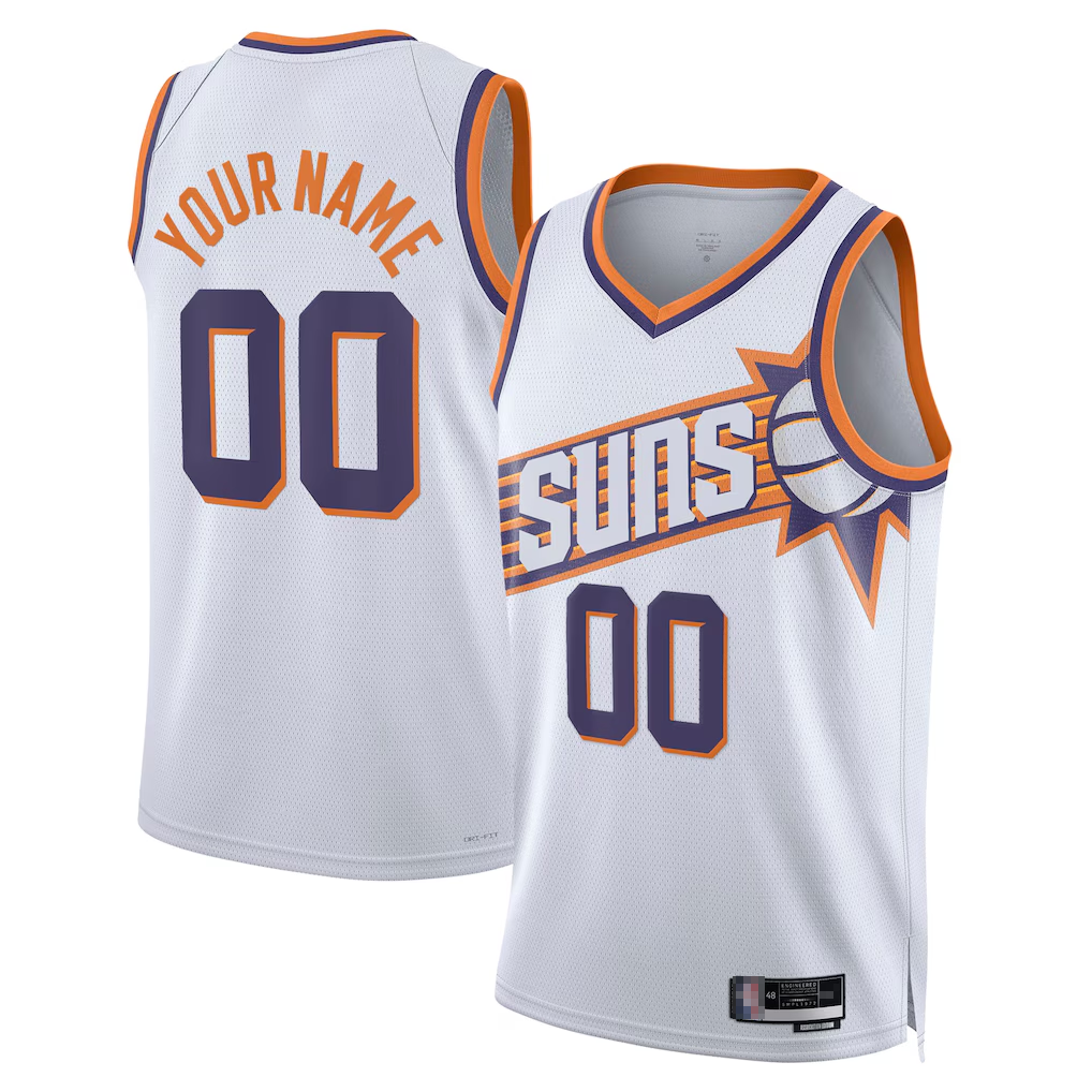 tuec Custom P.Suns White Swingman Jerseys - Association Edition