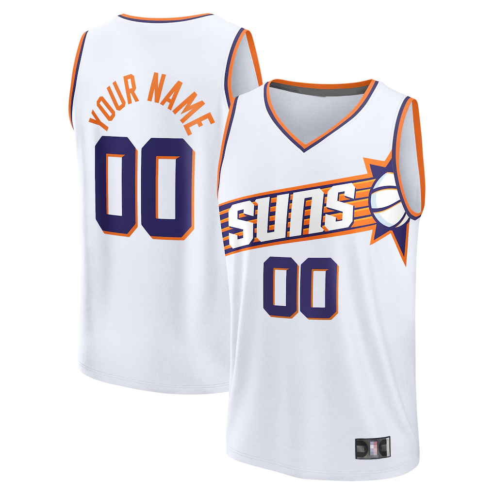 tuec Custom P.Sunss Fanatics White Fast Break Jerseys - Association Edition